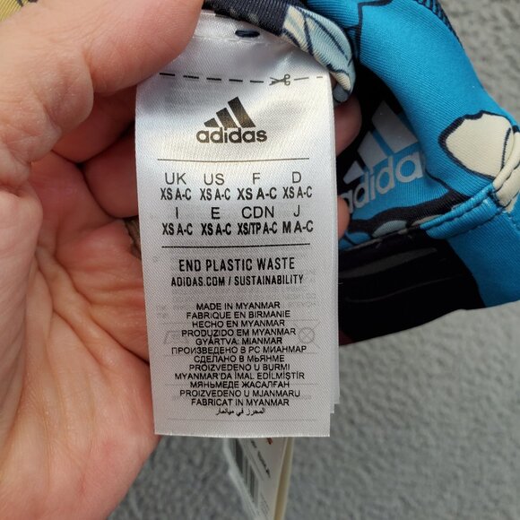 Adidas Women’s Medium-Support All-Over Print Sports Bra Size XSAC Multic… - Picture 6 of 9